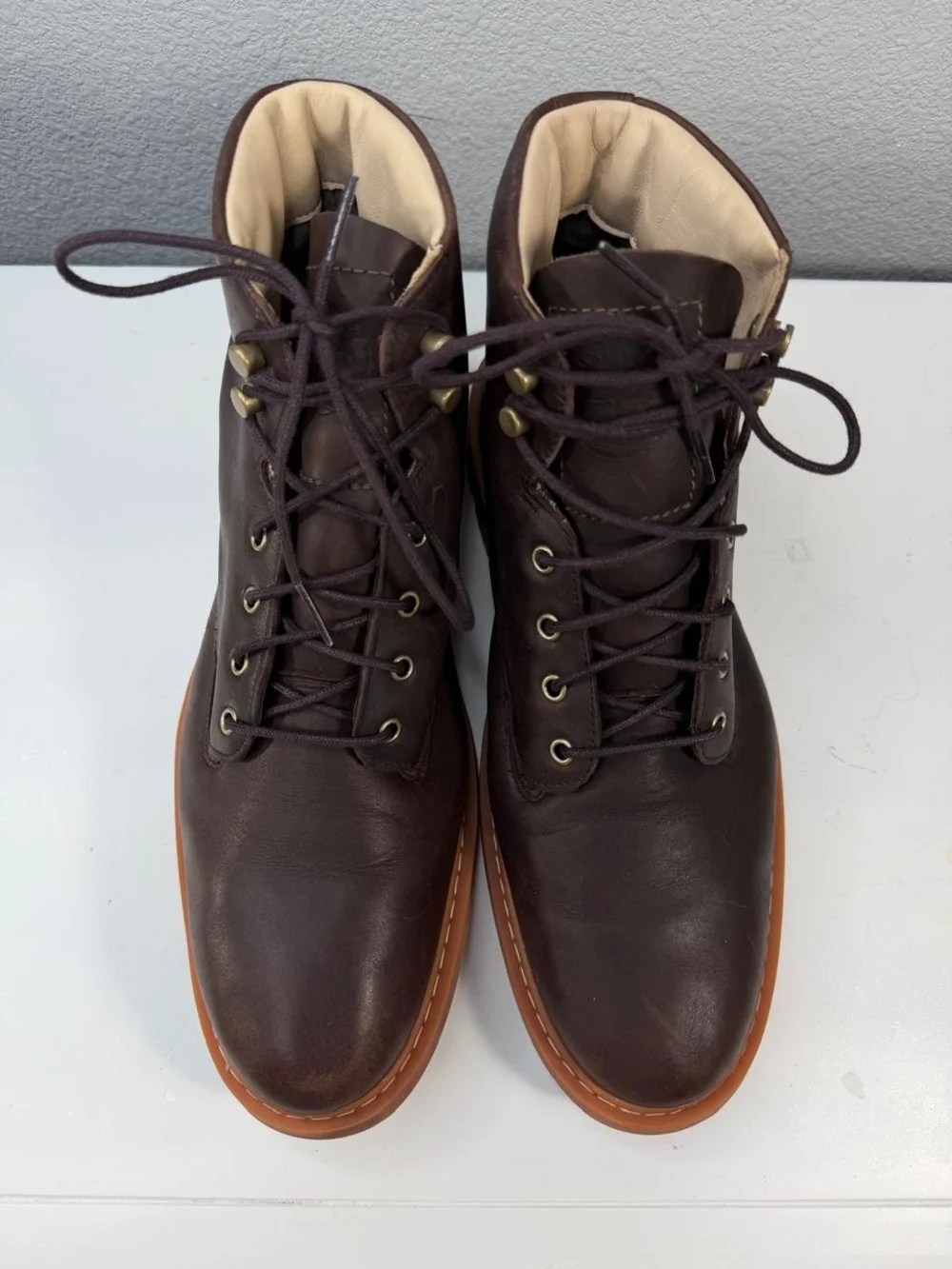 Timberland AFHP-A5050 Men's Shoes EU 44 Dark Brown Leather High-Top size 10 EUC